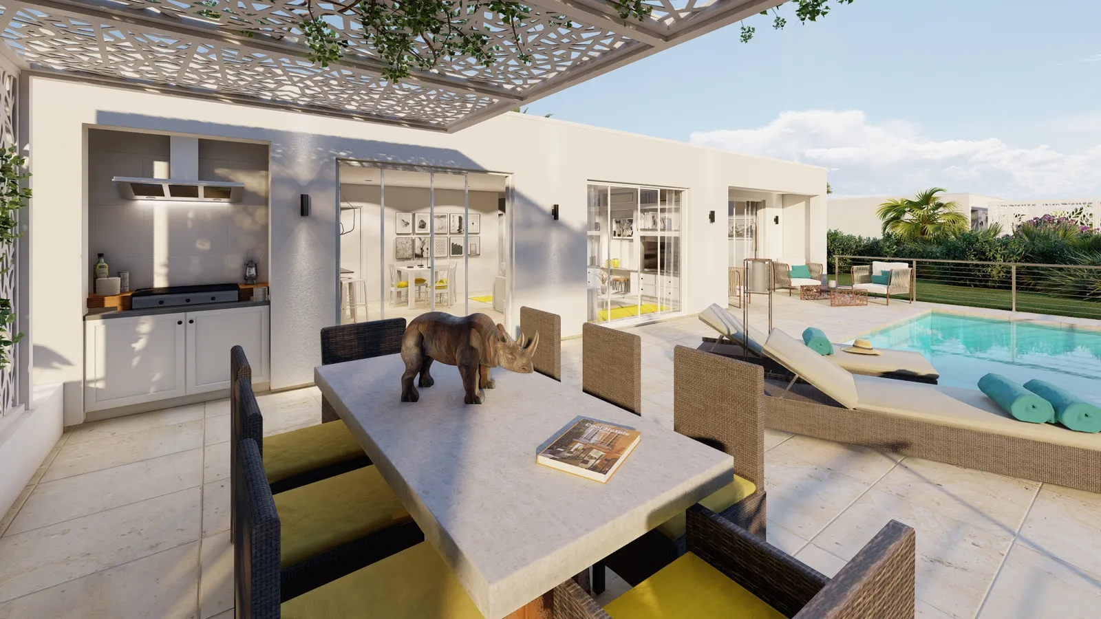 BARBADOS BLUE Bauhu model residence