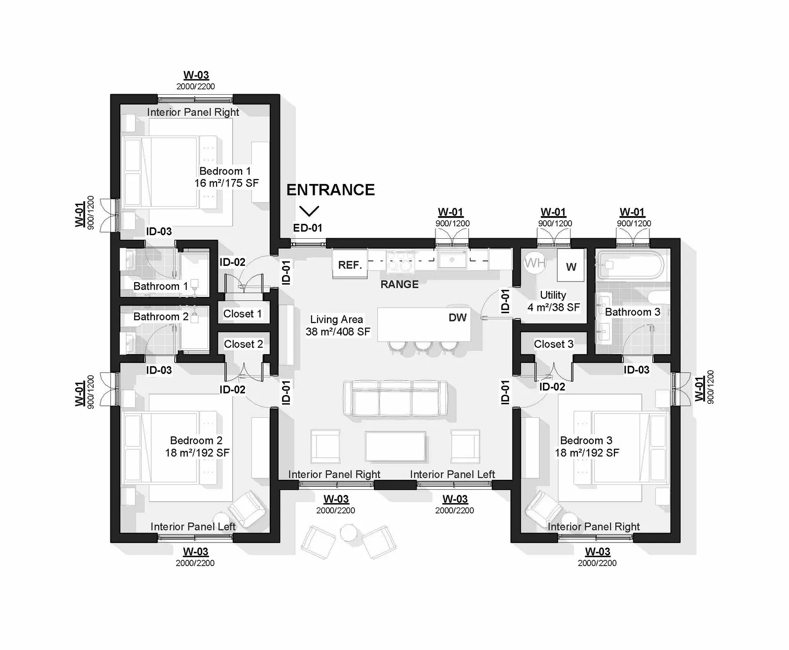 Coconut Villa 3 floor plan